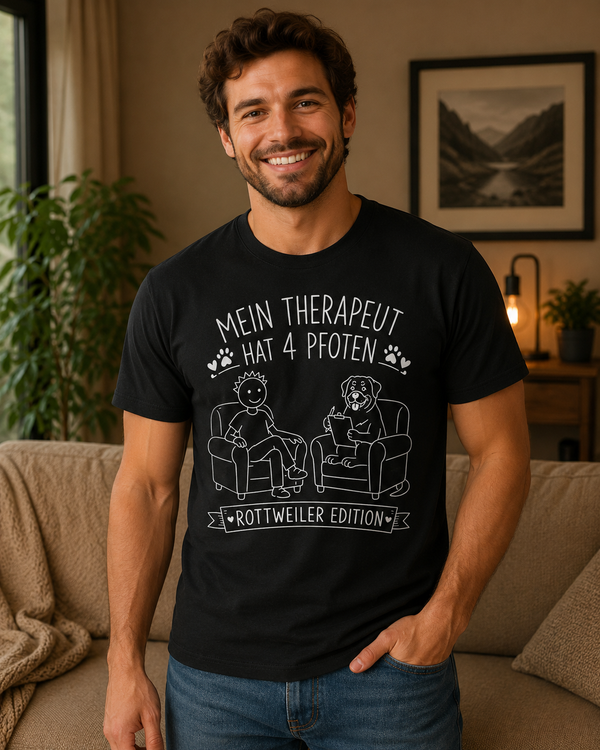 Mein Therapeut Rottweiler Edition Unisex Shirt