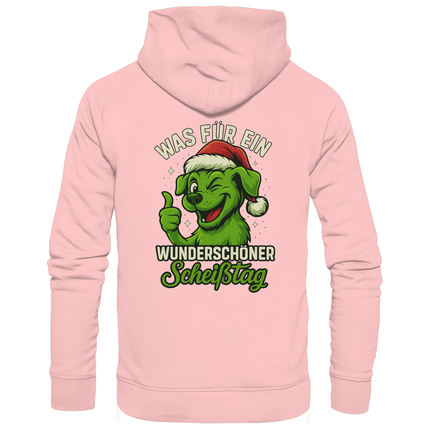 Premium Pfotenpoesie Unisex Hoodie Was für ein wunderschöner Scheißtag