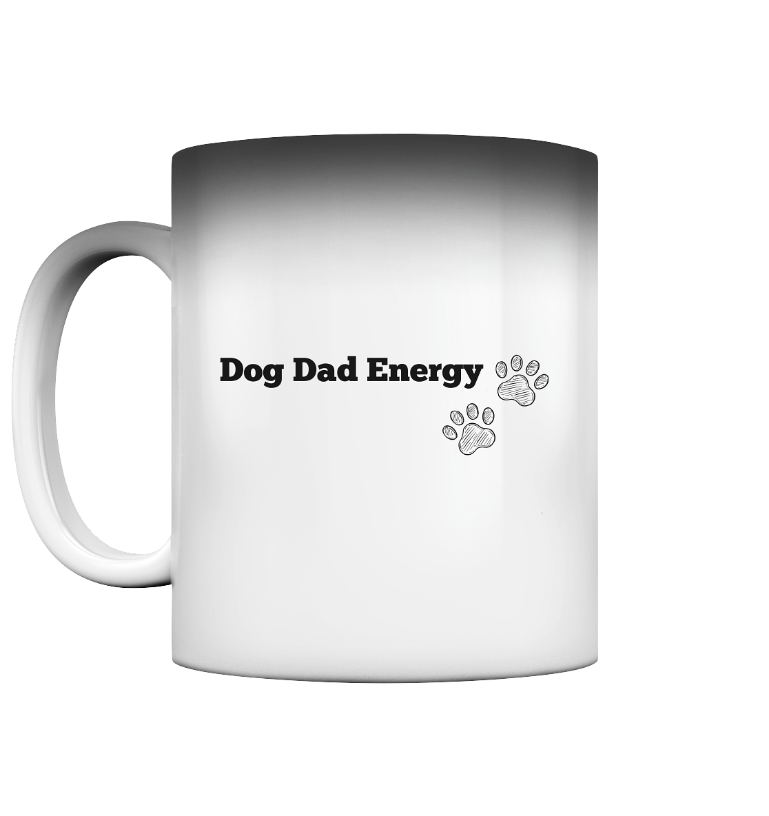 Premium Pfotenpoesie Magic Tasse Dog Dad Energy
