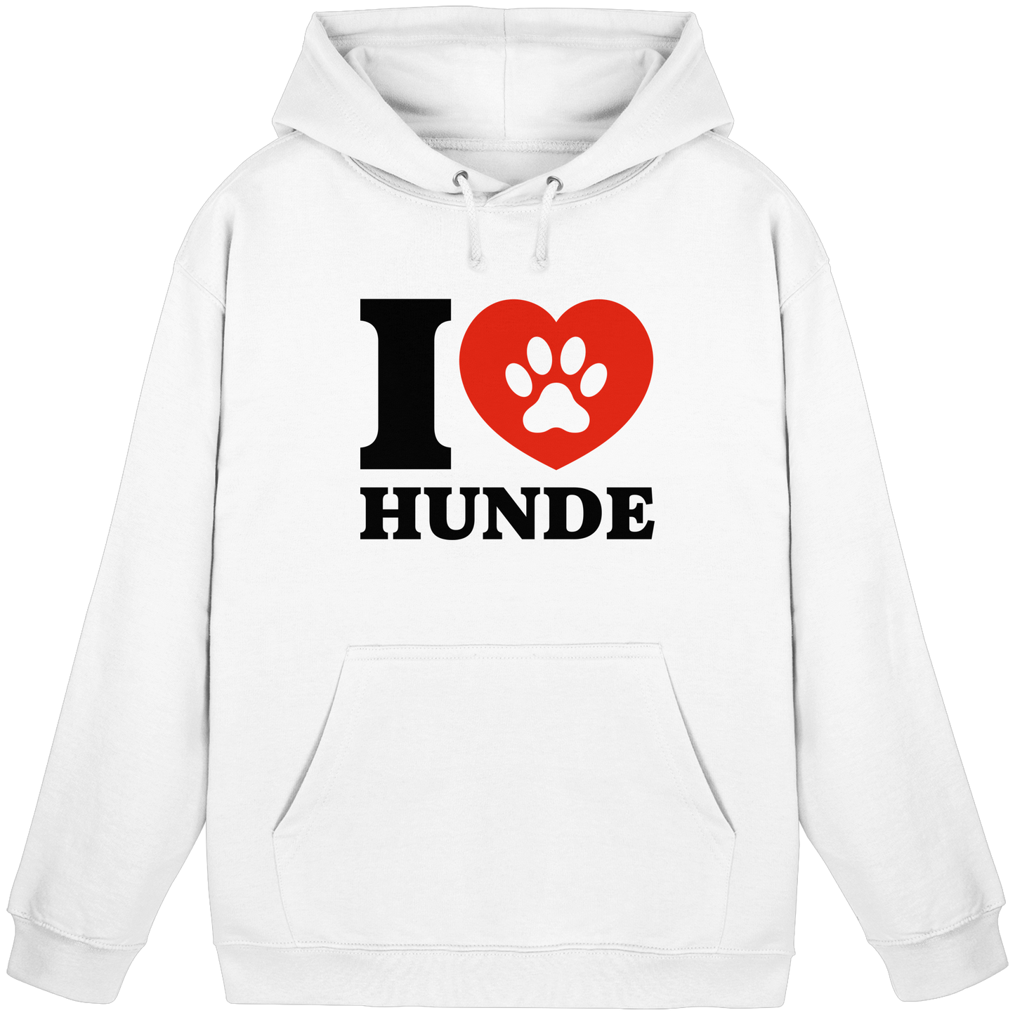 Premium Pfotenpoesie Hoodie Ich Liebe Hunde