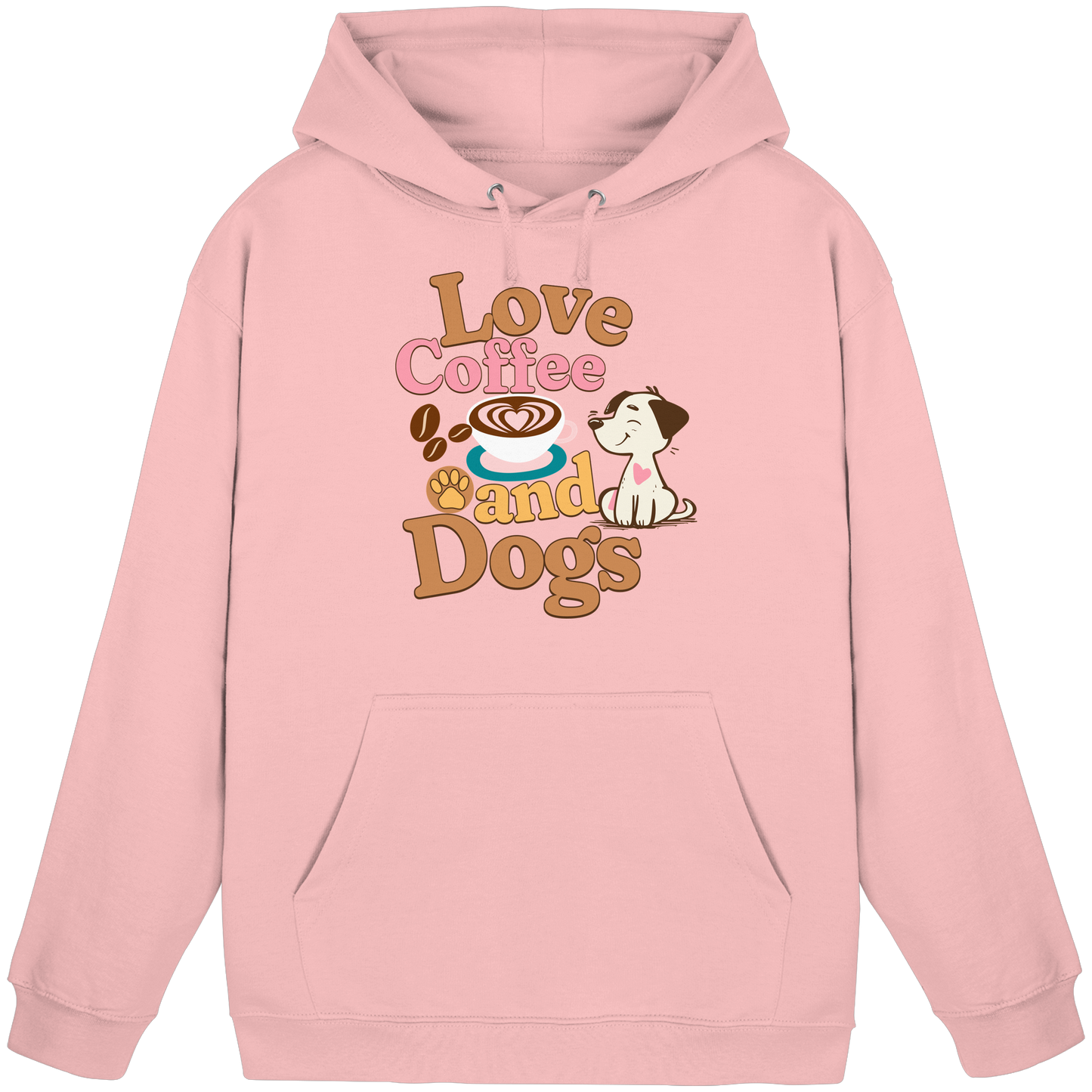 Premium Pfotenpoesie Hoodie Love Coffee