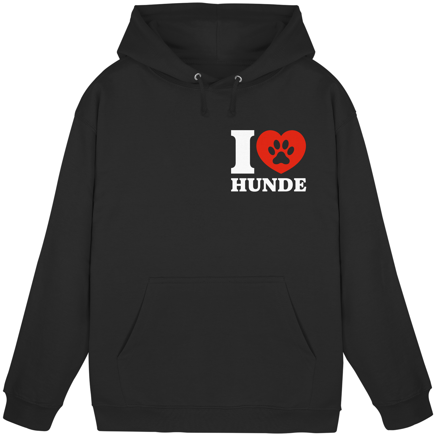 Premium Pfotenpoesie Hoodie Ich Liebe Hunde