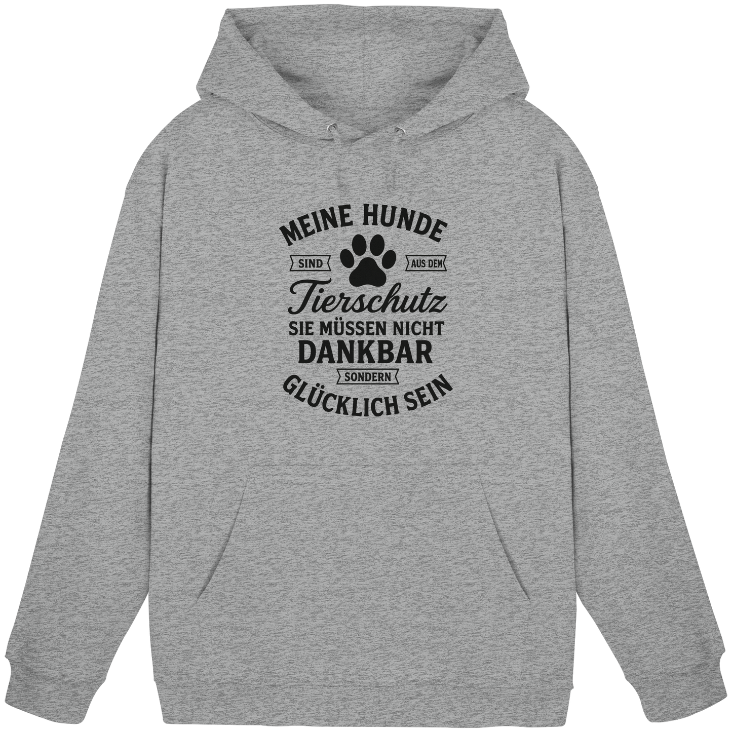 Premium Pfotenpoesie Tierschutz Unisex Hoodie