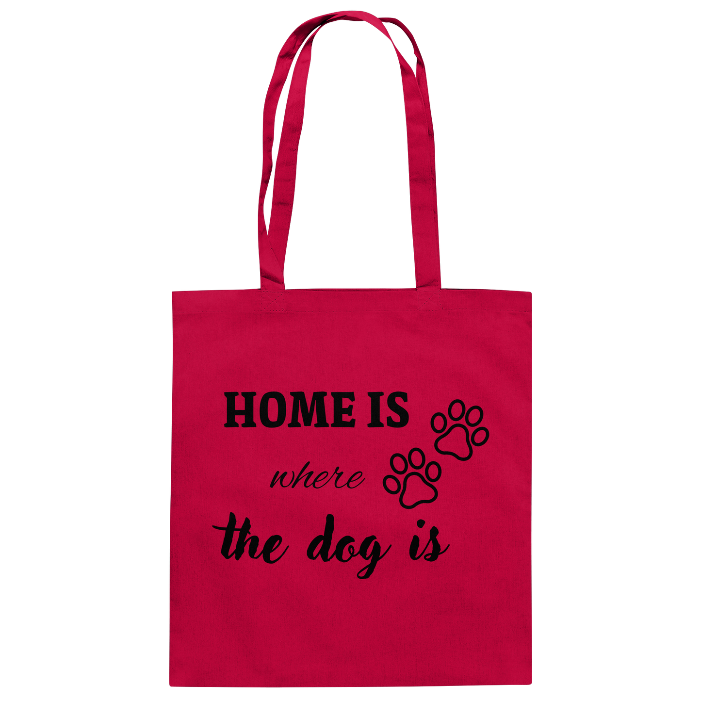 Premium Pfotenpoesie Tasche Home is where the dog is