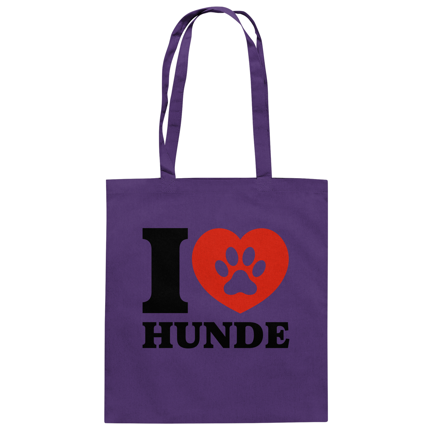 Premium Pfotenpoesie Tasche Ich Liebe Hunde