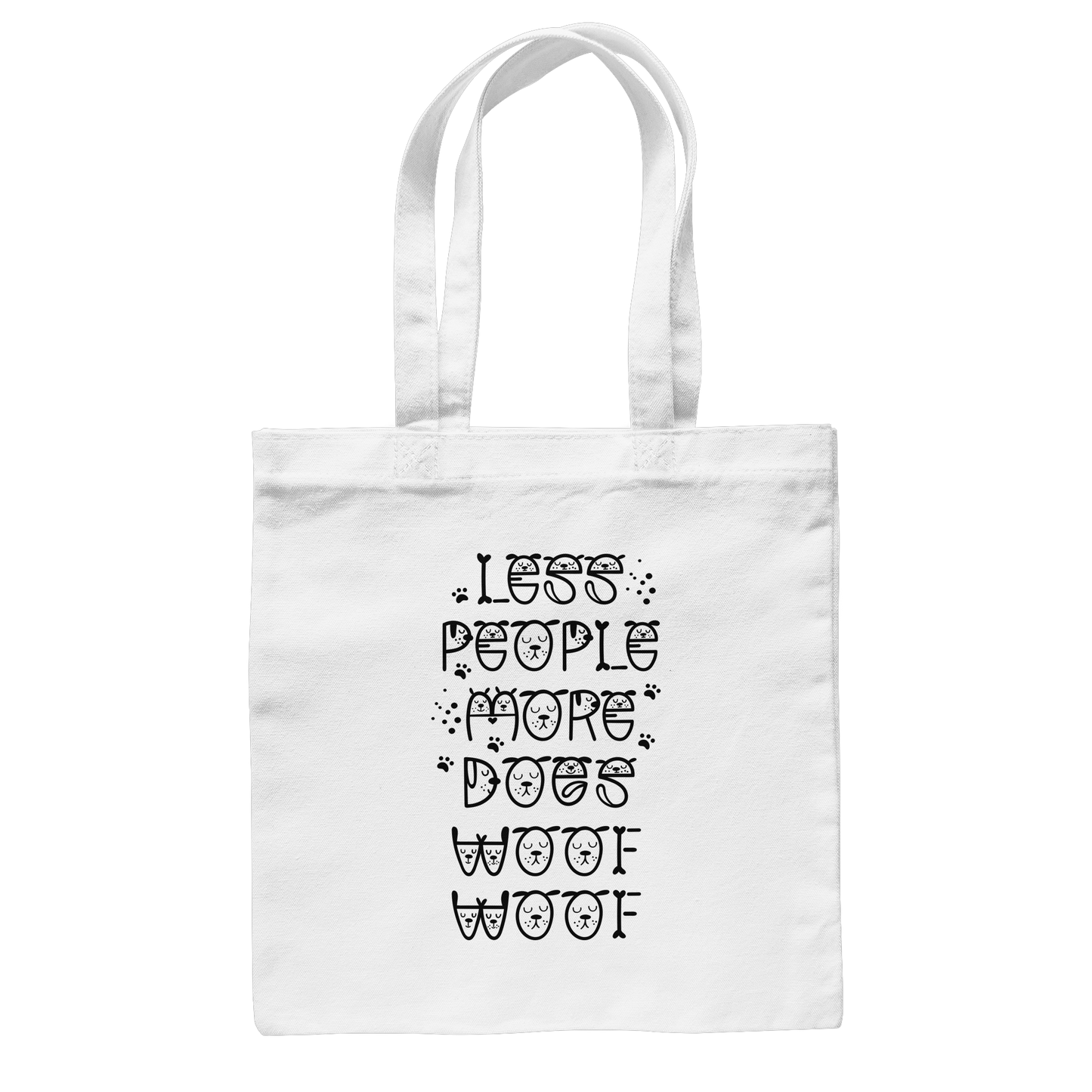 Premium Pfotenpoesie Tasche Less people