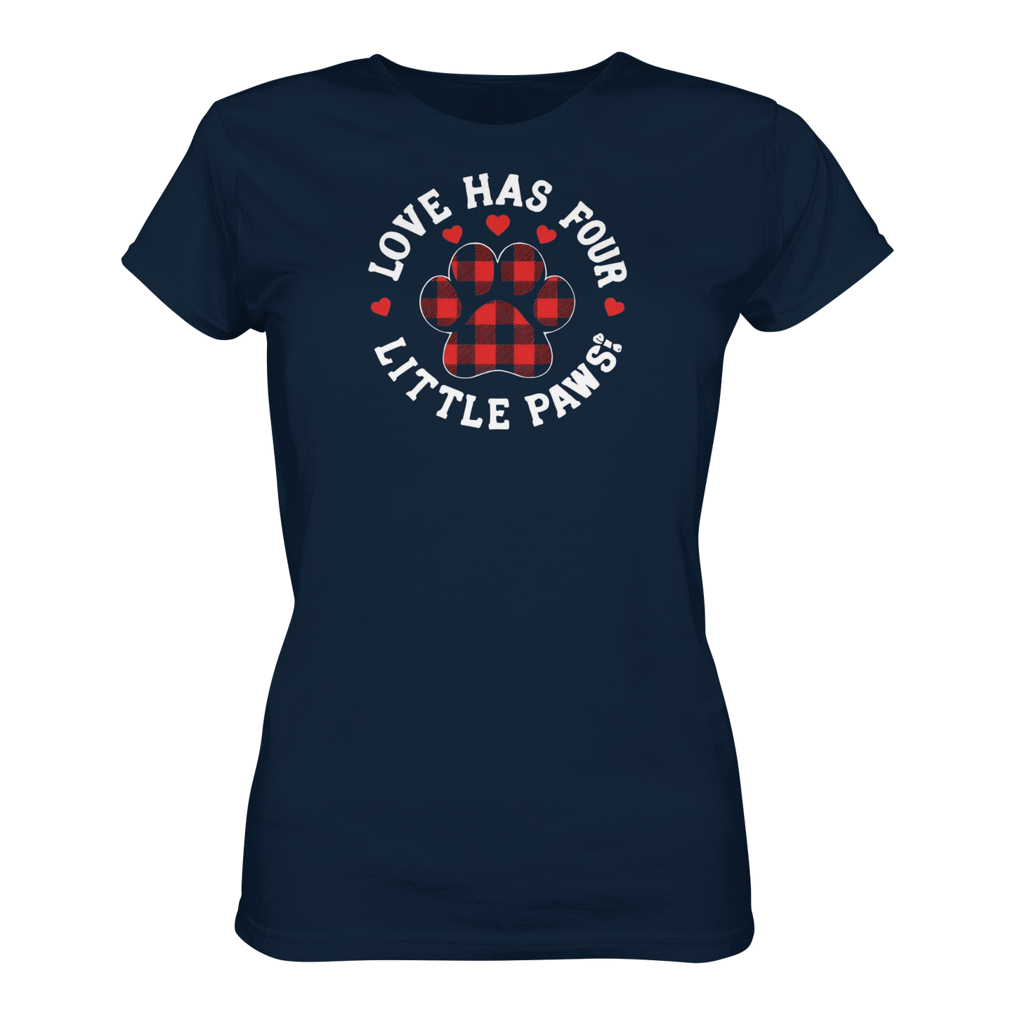 Premium Pfotenpoesie Shirt Love has Four Little Paws