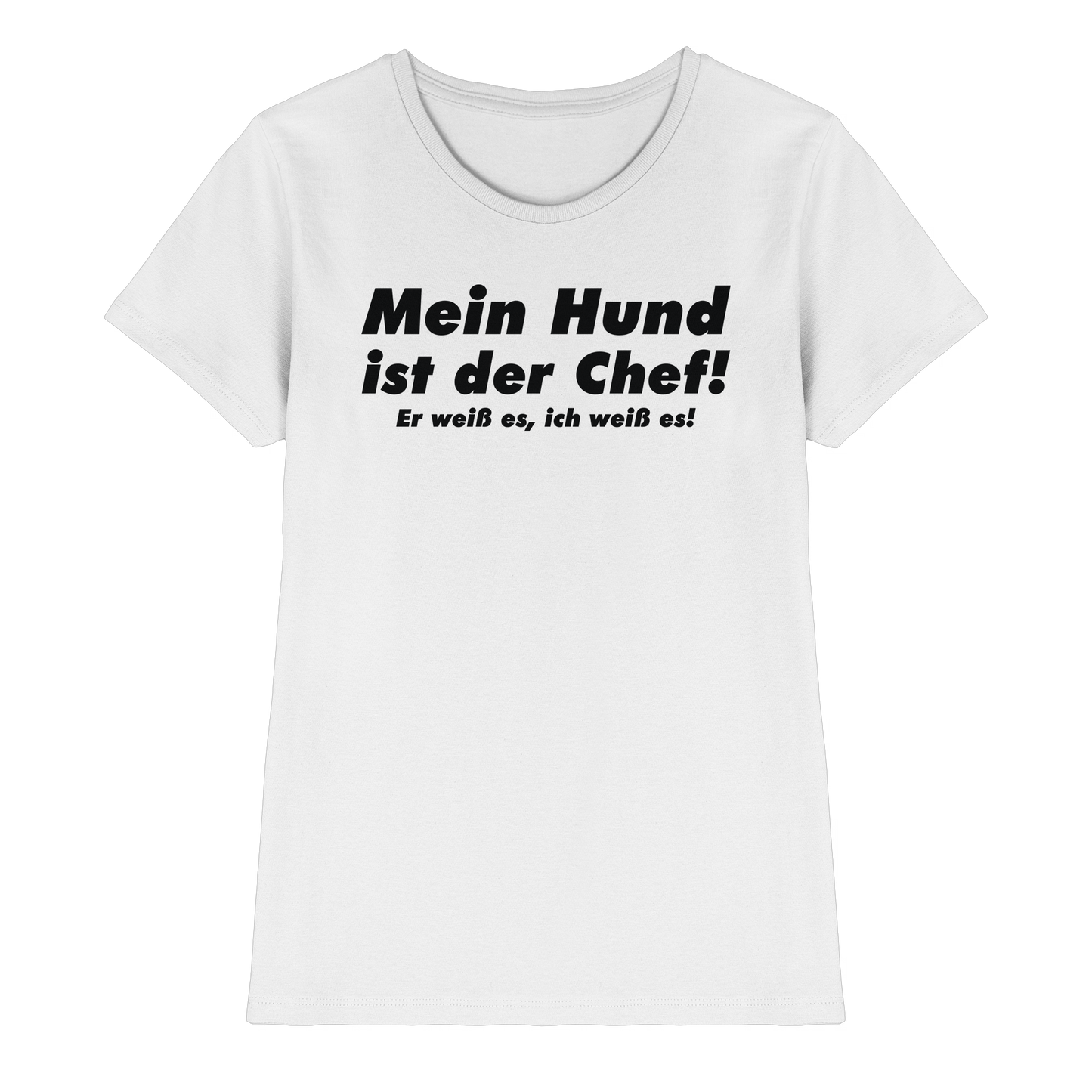 Premium Pfotenpoesie Shirt Mein Hund Ist Der Chef