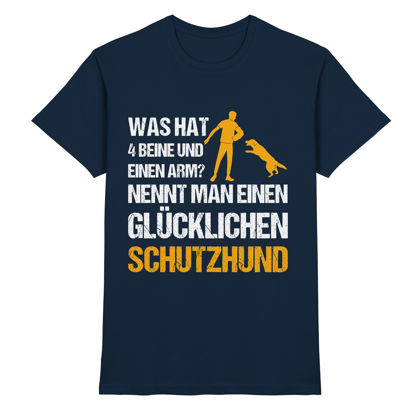 Premium Pfotenpoesie T-Shirt Nennt Man Schutzhund