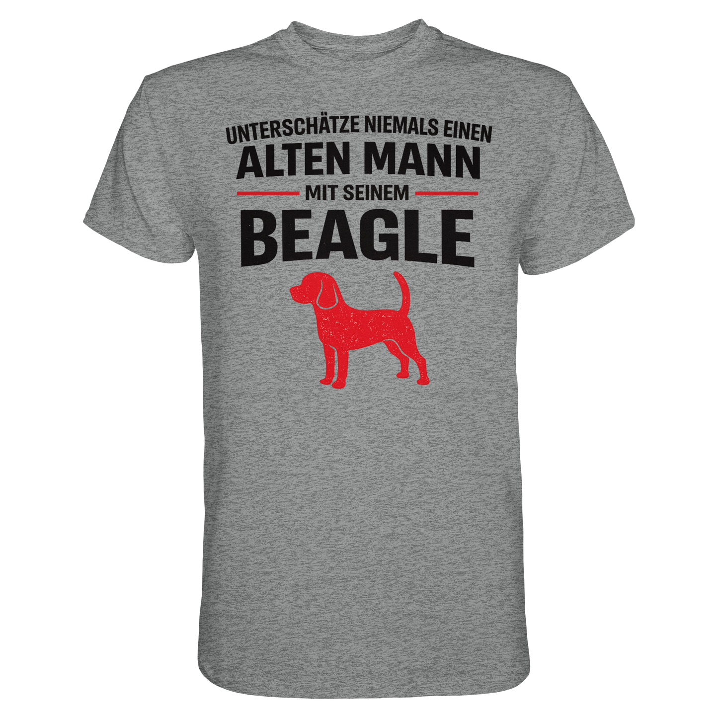 Unterschätze Niemals Einen Alten Mann Mit Seinem BEAGLE - Premium Shirt