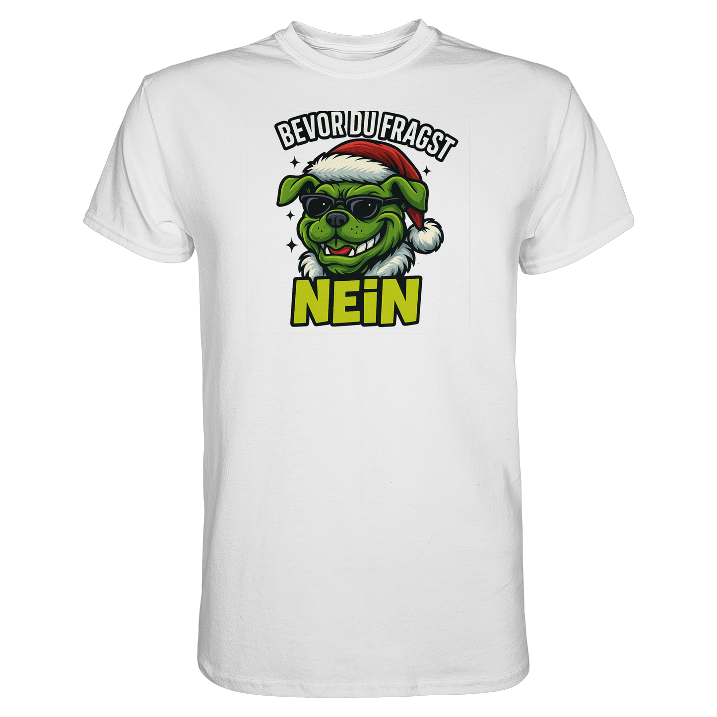 Premium Pfotenpoesie Unisex Shirt Bevor du fragst: NEIN