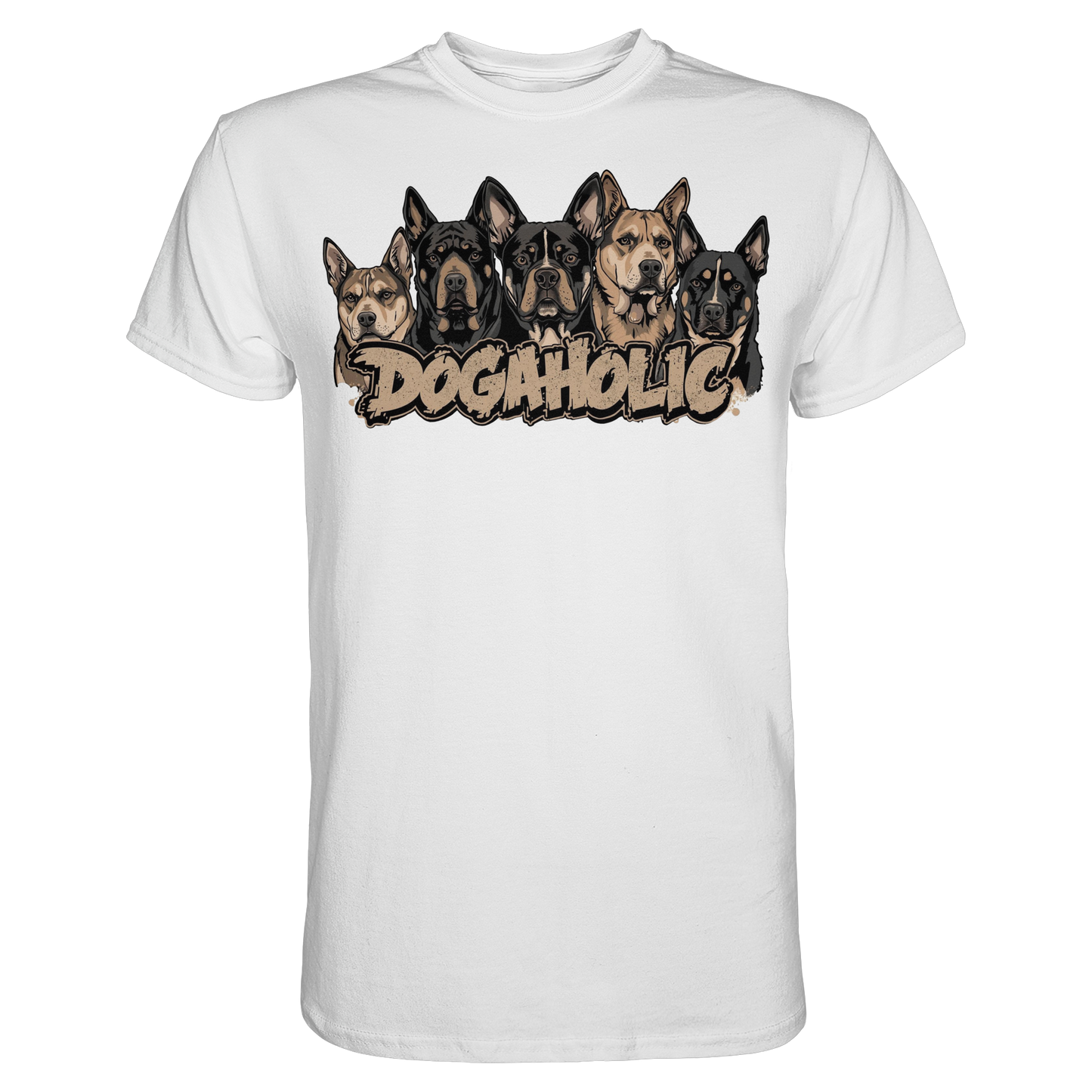 Premium Pfotenpoesie T-Shirt Dogaholic