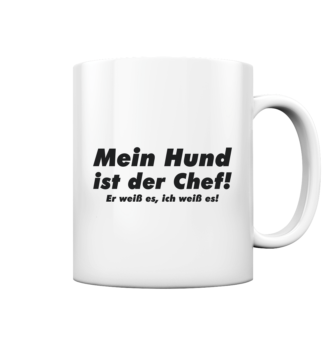 Premium Pfotenpoesie Tasse Mein Hund Ist Der Chef