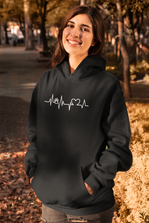 Herzschlag Premium Unisex Hoodie