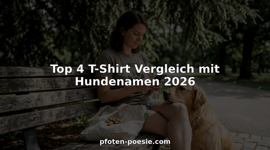 Ein Hundebesitzer genießt die Sonne auf einer Parkbank und trägt dabei ein individuell gestaltetes T-Shirt.