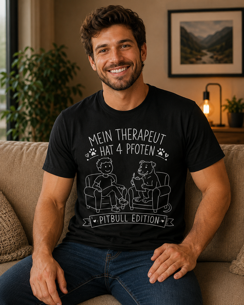 Mein Therapeut Pitbull Edition Unisex Shirt