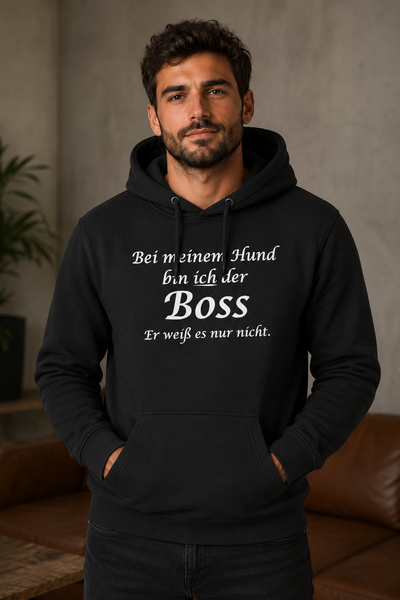 Bei Meinem Hund Bin Ich der Boss Unisex Hoodie