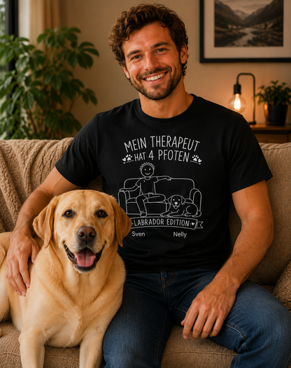 Mein Therapeut hat 4 Pfoten – Labrador Edition  Premium Shirt