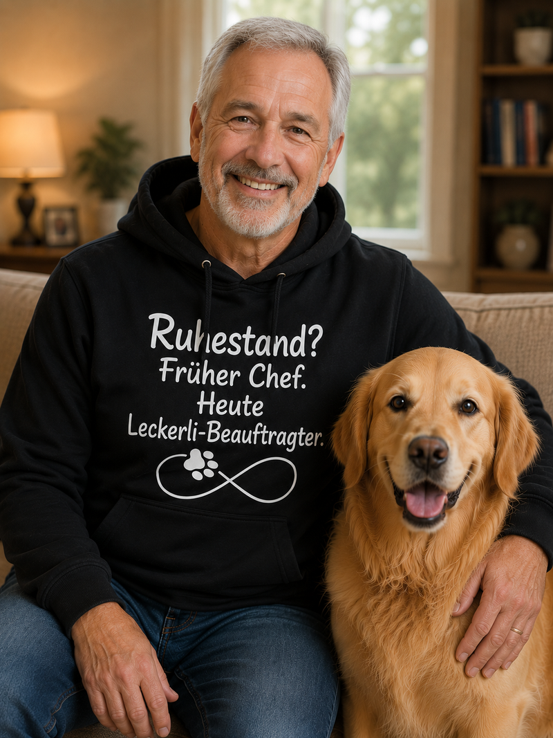 Früher Chef. Heute Leckerli-Beauftragter Unisex Hoodie