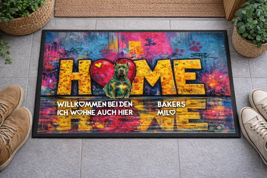 Personalisierte Fußmatte HOME