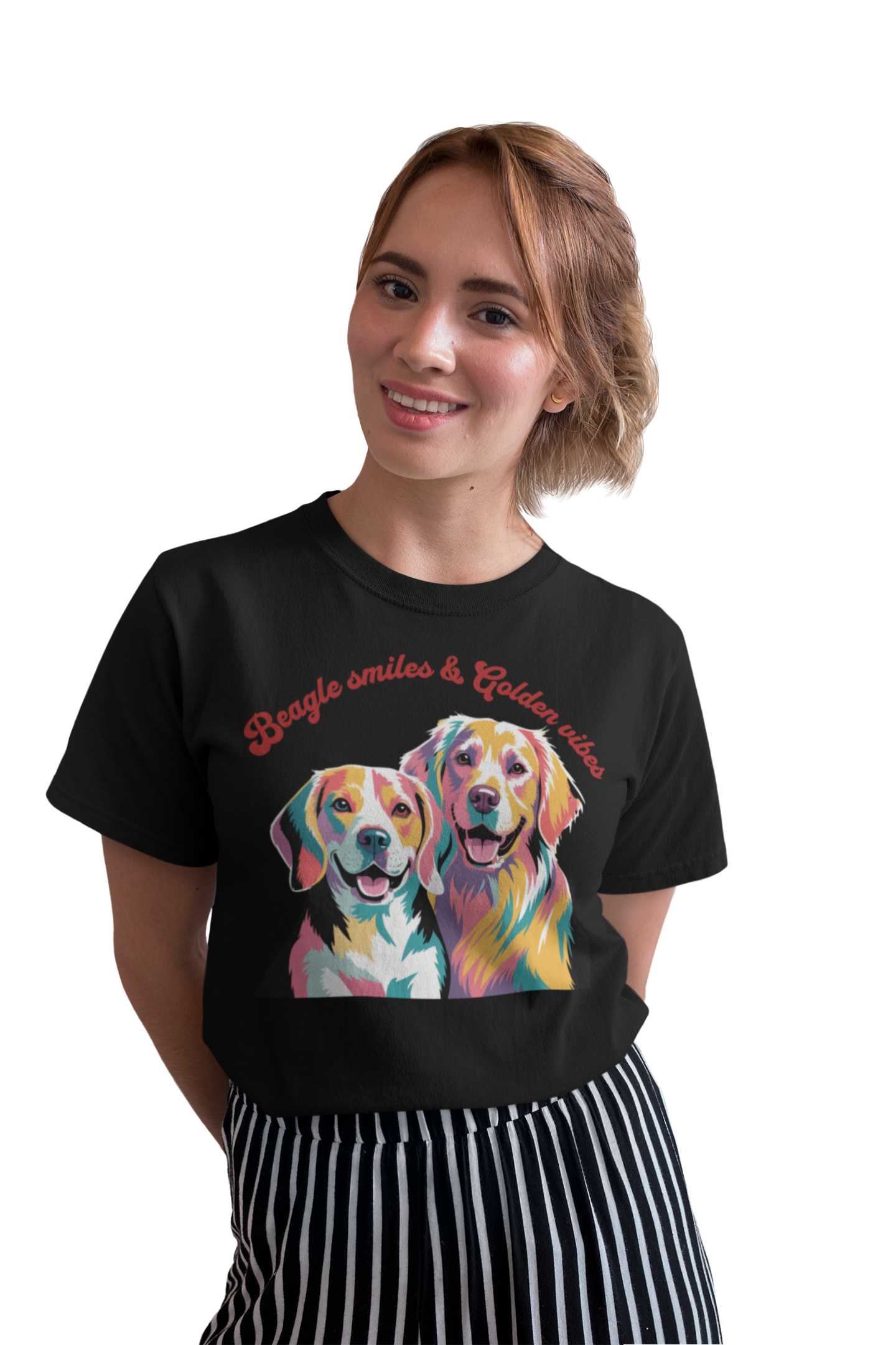Premium Pfotenpoesie Shirt Beagle smiles & Golden vibes