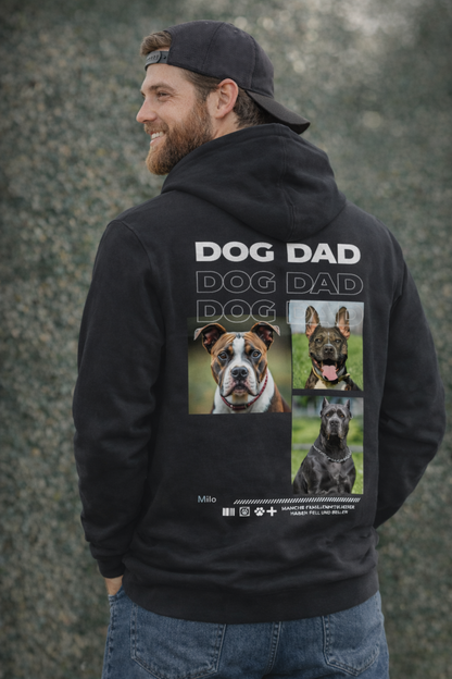 Personalisierbarer Herren Hoodie Mit  Hunde Foto