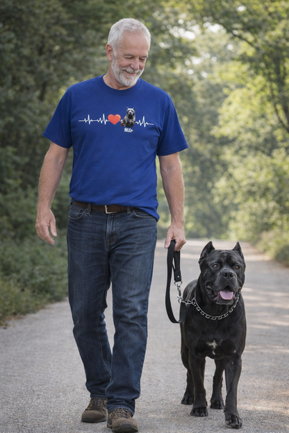 Mit deinem Hund Personalisierbares Unisex Shirt