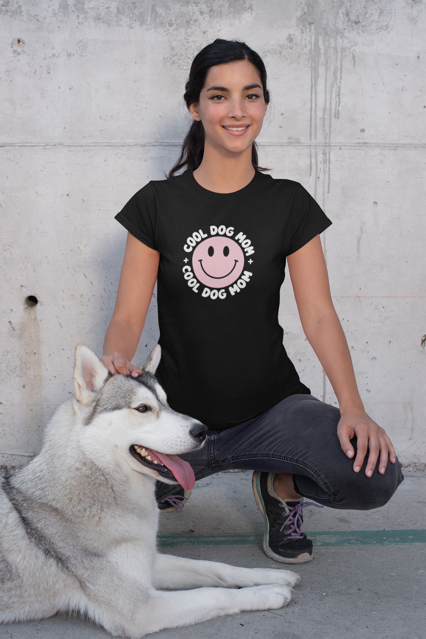 Cool Dog Mom Premium Unisex Shirt Pfotenpoesie