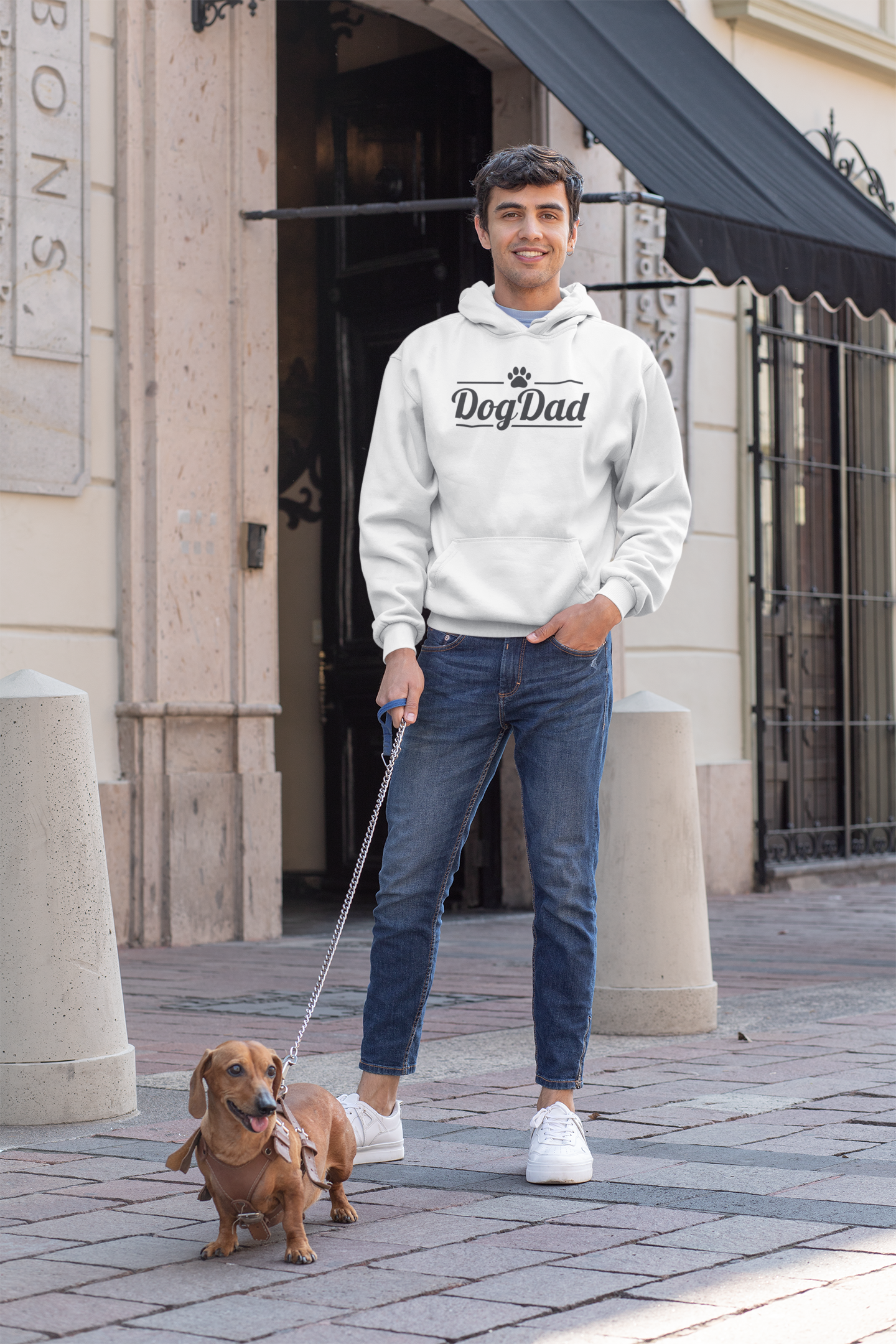 Premium Pfotenpoesie Hoodie Dog Dad