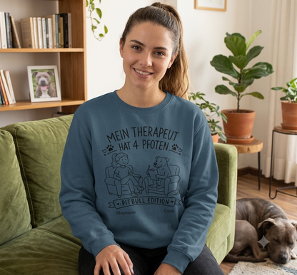 Mein Therapeut hat 4 Pfoten –Pitbull Edition  Sweatshirt