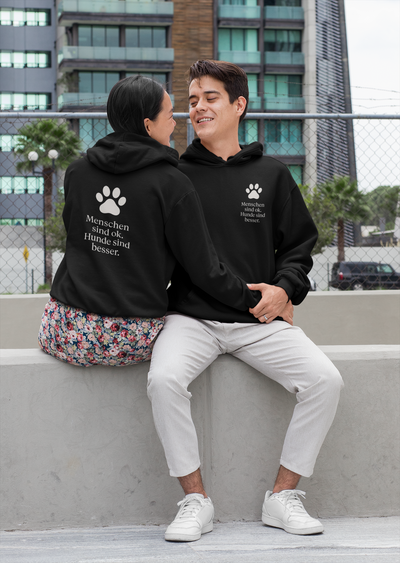 Menschen Sind Ok Hunde Sind Besser Premium Unisex Hoodie