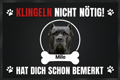 Klingeln Nicht Nötig personalisierte Premium  Fußmatte
