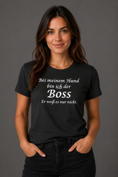 Bei Meinem Hund Bin Ich der Boss Unisex Shirt