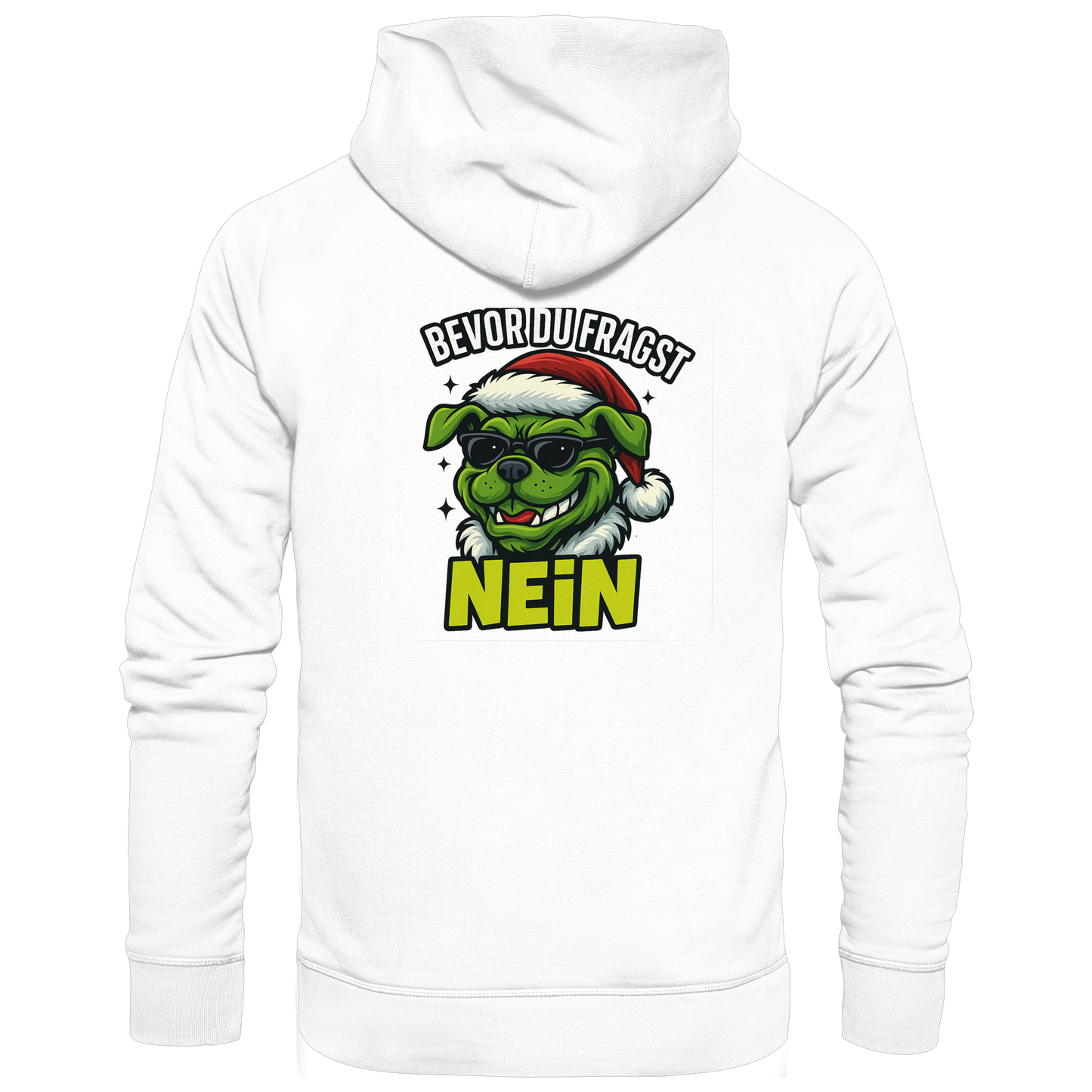 Premium Pfotenpoesie  Unisex Hoodie Bevor du fragst: Nein
