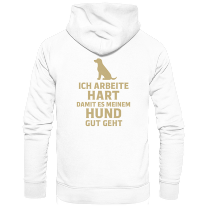 Ich Arbeite Hart Premium Unisex Hoodie