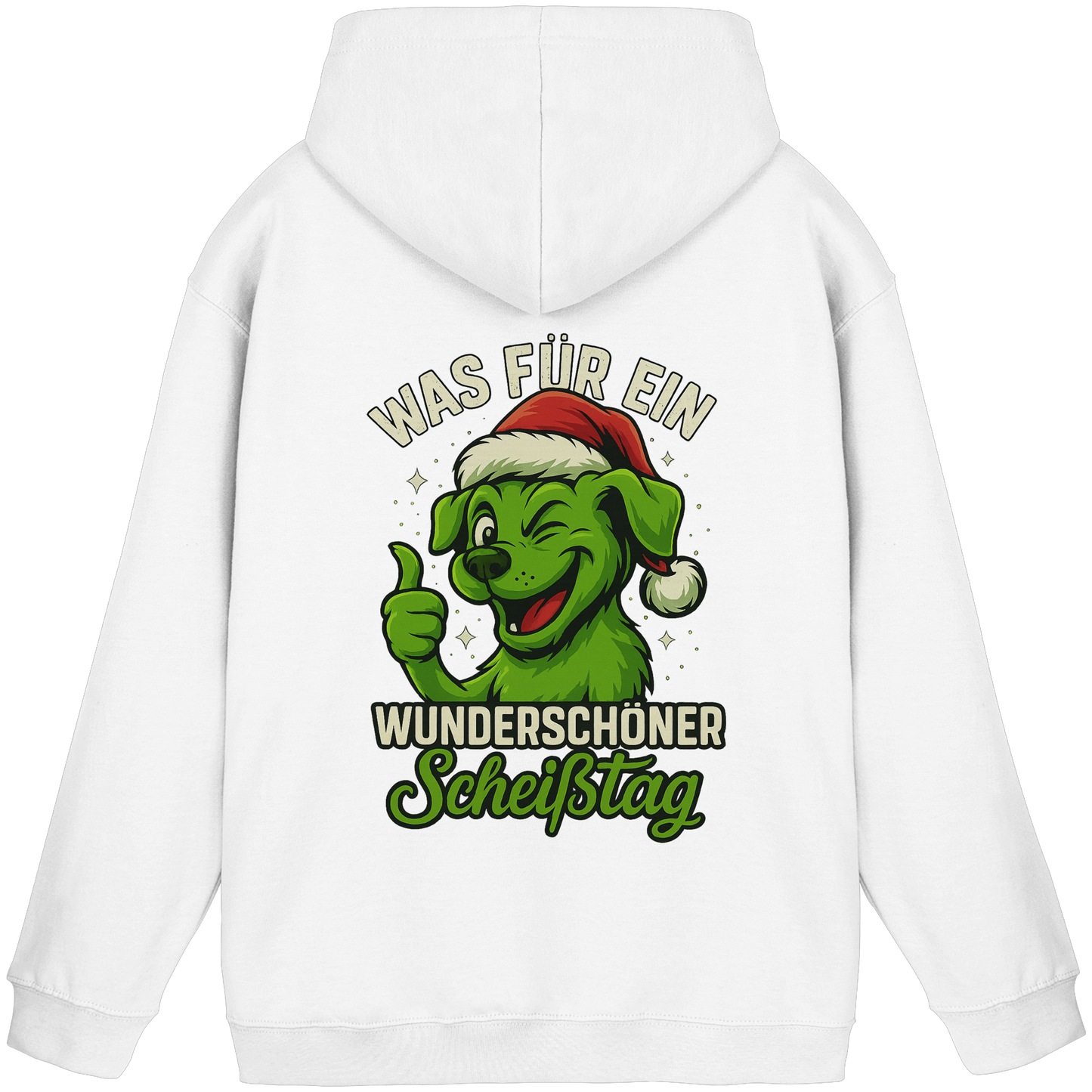 Premium Pfotenpoesie Unisex Hoodie Was für ein wunderschöner Scheißtag