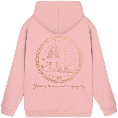 Guided by the Moon, Protected by My Dog Premium Unisex Hoodie