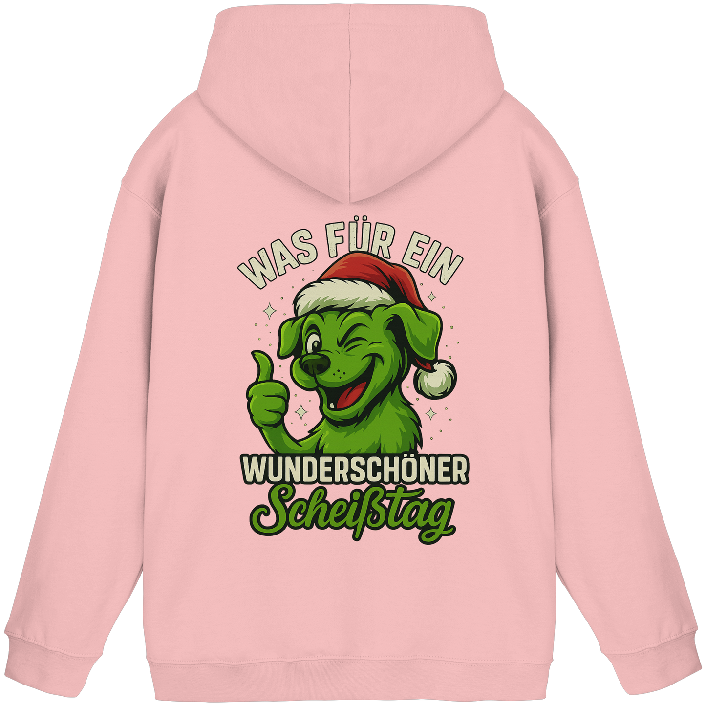 Premium Pfotenpoesie Unisex Hoodie Was für ein wunderschöner Scheißtag