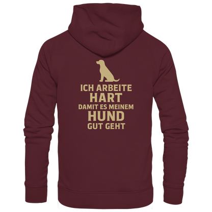Ich Arbeite Hart Premium Unisex Hoodie