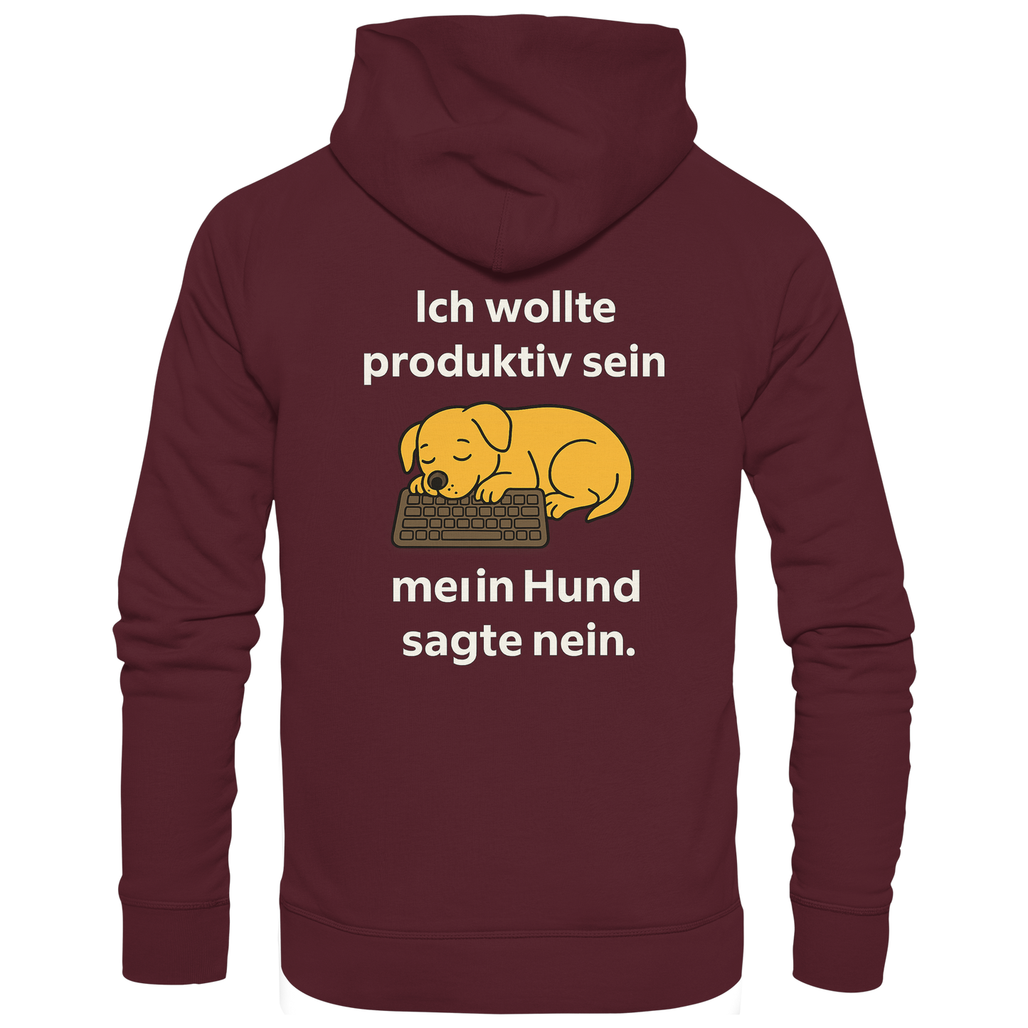 Premium Pfotenpoesie  Unisex Hoodie Ich wollte Produktiv sein