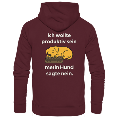 Ich wollte Produktiv sein Premium  Unisex Hoodie