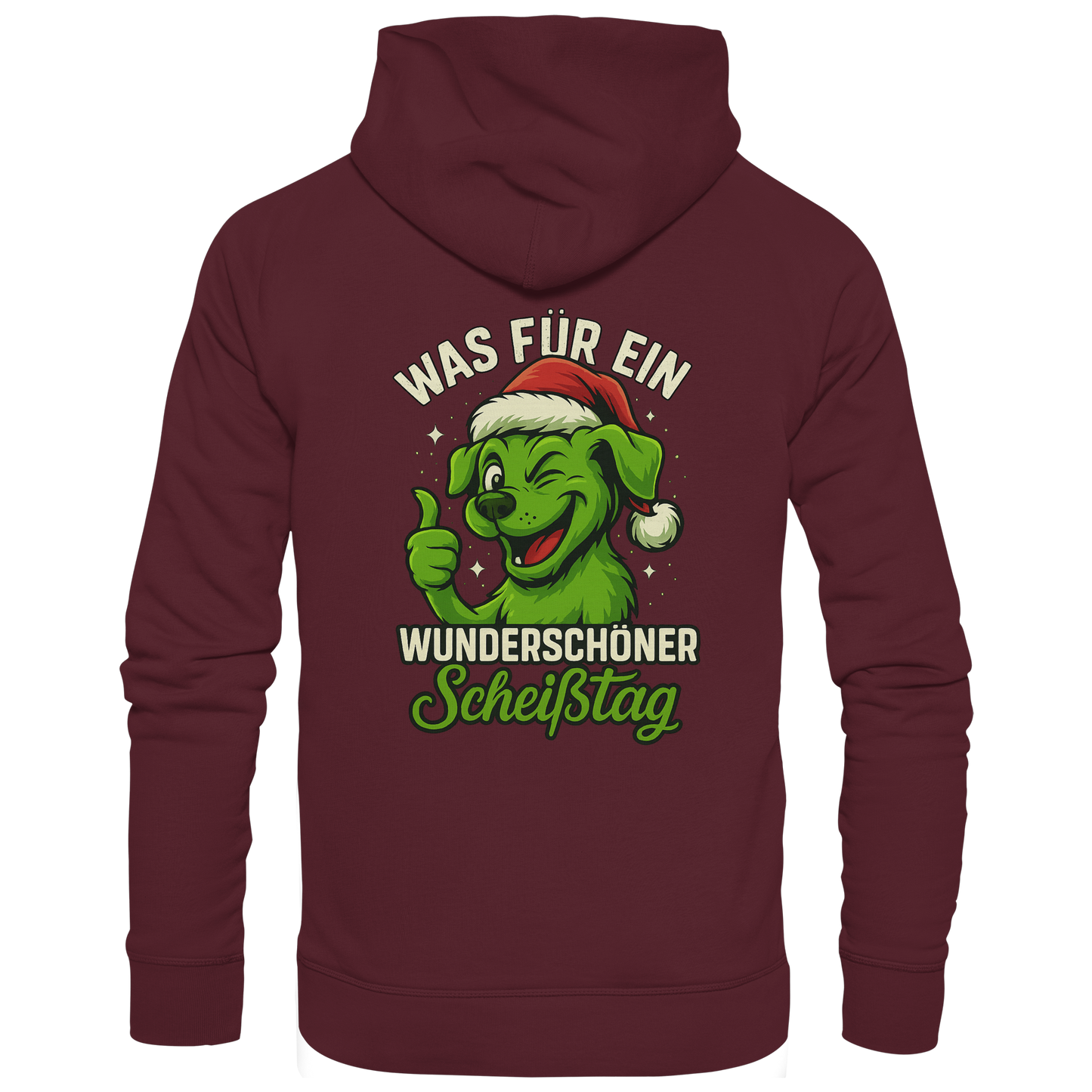 Premium Pfotenpoesie Unisex Hoodie Was für ein wunderschöner Scheißtag