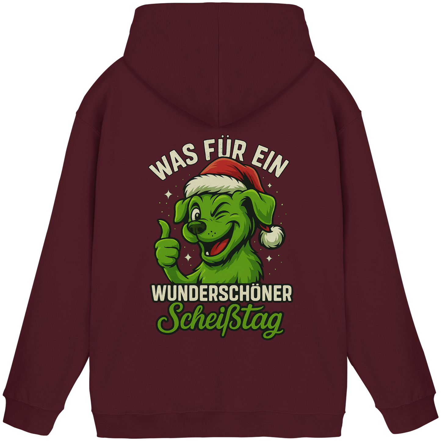 Premium Pfotenpoesie Unisex Hoodie Was für ein wunderschöner Scheißtag