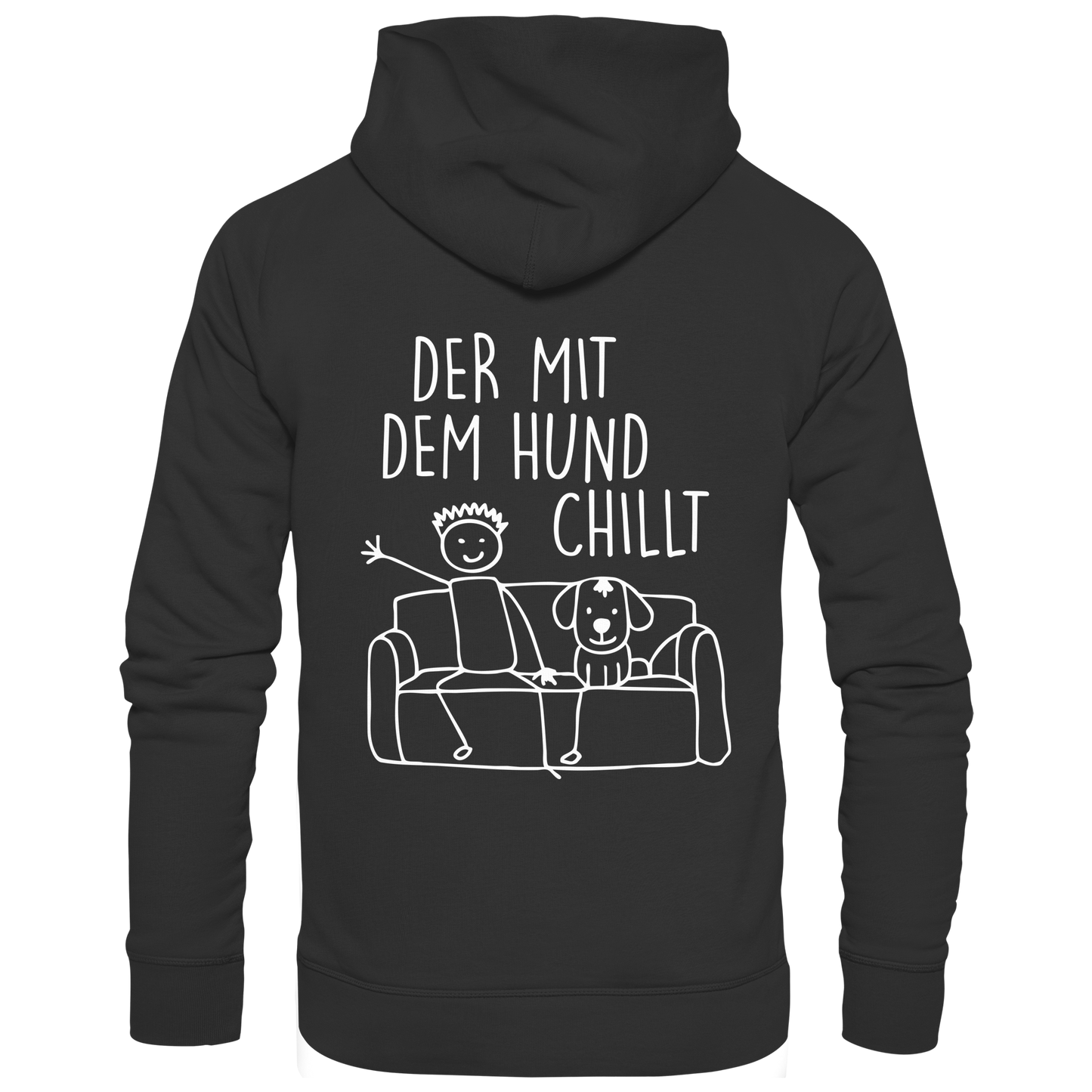 Premium Pfotenpoesie Hoodie Der mit dem Hund