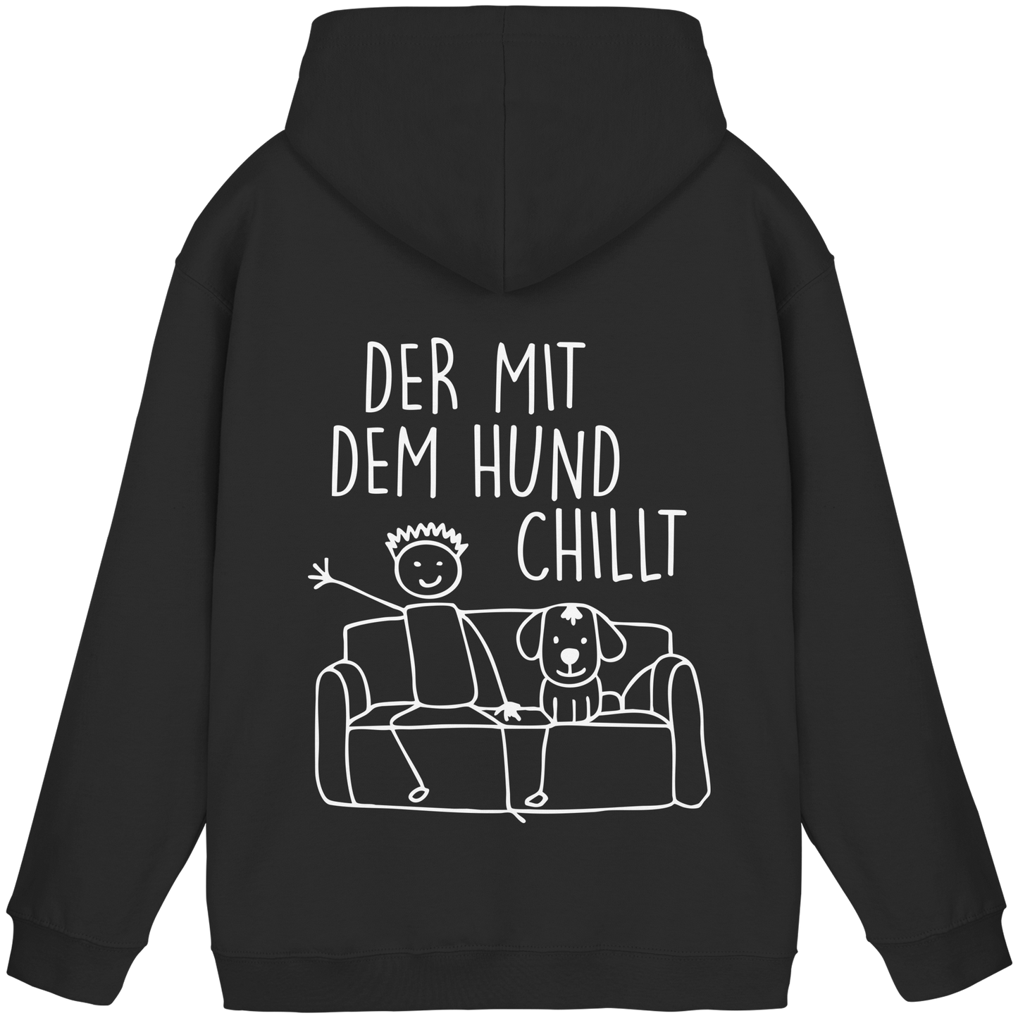 Premium Pfotenpoesie Hoodie Der mit dem Hund