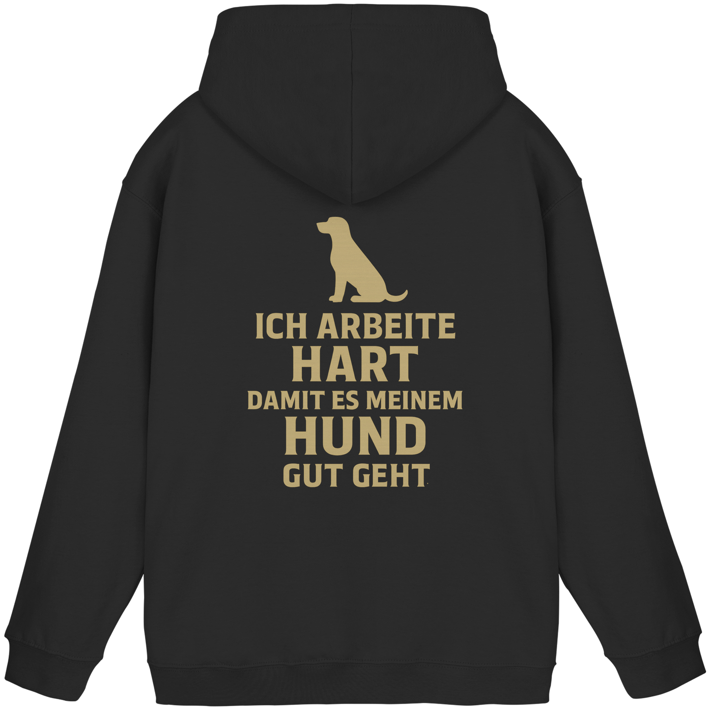 Premium Pfotenpoesie  Unisex Hoodie Ich Arbeite Hart