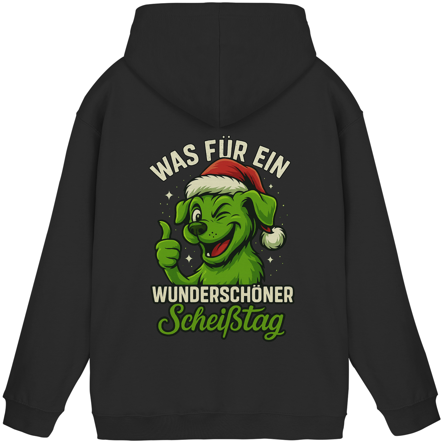 Premium Pfotenpoesie Unisex Hoodie Was für ein wunderschöner Scheißtag
