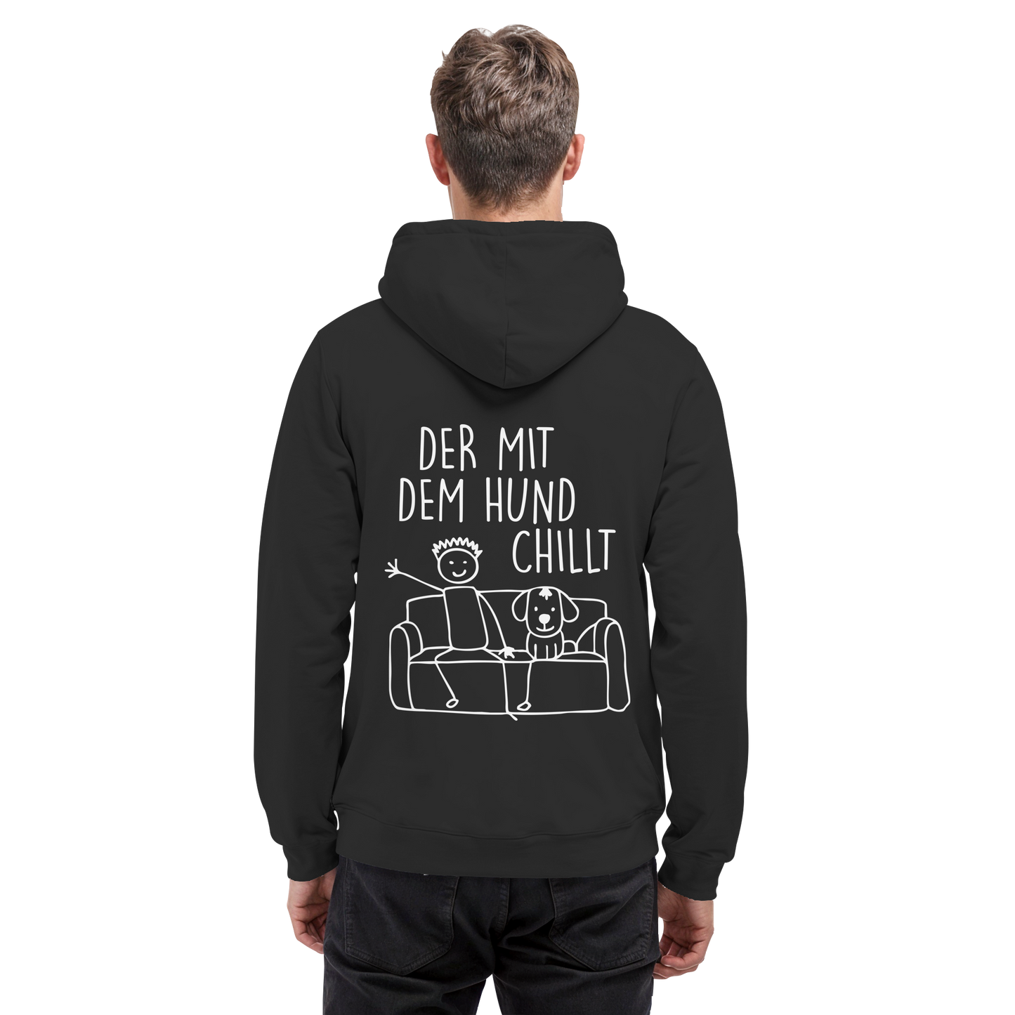 Premium Pfotenpoesie Hoodie Der mit dem Hund