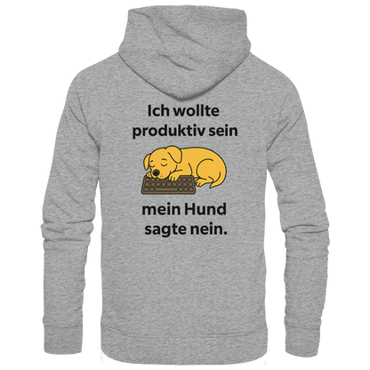 Ich wollte Produktiv sein Premium  Unisex Hoodie