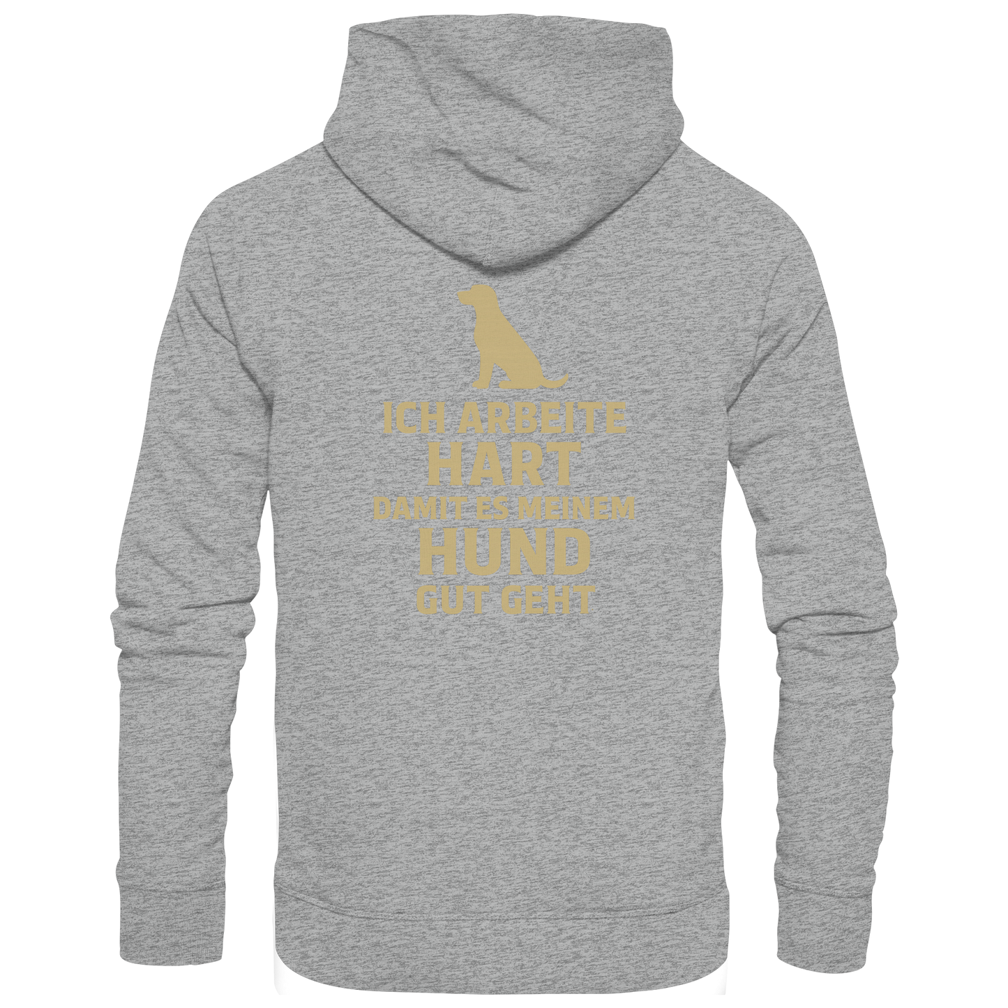 Premium Pfotenpoesie  Unisex Hoodie Ich Arbeite Hart